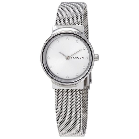 NWT Authentic Skagen Freja Quartz Silver Dial Women's Watch - Picture 1 of 3
